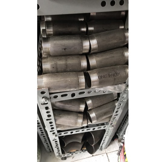 2 đầu ren tiện inox 304