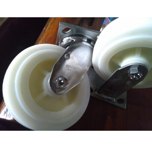 Bánh xe nilon càng inox 304