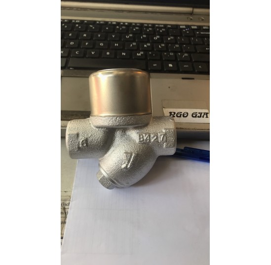 bẫy hơi phao gang nối ren phi 34