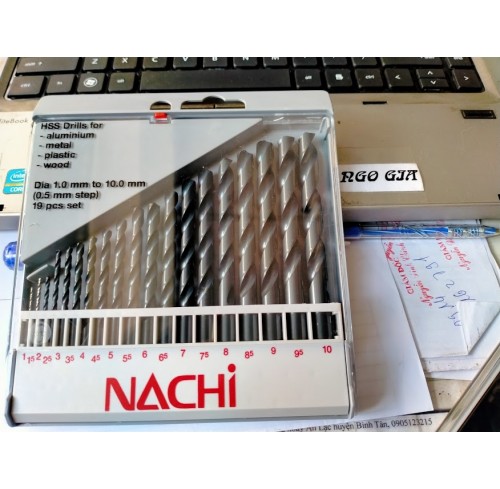 Bộ mũi khoan sắt Nachi 1.0-10mm